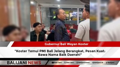 Koster Temui PMI Bali Jelang Berangkat, Pesan Kuat: Bawa Nama Baik Daerah!