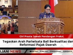 Giri Prasta Jawab Pandangan Fraksi, Tegaskan Arah Pariwisata Bali Berkualitas dan Reformasi Pajak Daerah