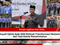 Pimpin Upacara Hari Otda, Bupati Satria Ajak ASN Perkuat Transformasi Ekonomi dan Tata Kelola Pemerintahan