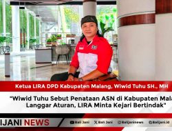 Wiwid Tuhu Sebut Penataan ASN di Kabupaten Malang Langgar Aturan, LIRA Minta Kejari Bertindak