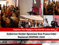 Sejalan Visi Nangun Sat Kerthi Loka Bali, Gubernur Koster Apresiasi Doa Puasa Ester Nasional (DOPEN) 2026