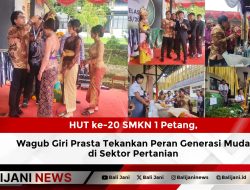 HUT ke-20 SMKN 1 Petang, Wagub Giri Prasta Tekankan Peran Generasi Muda di Sektor Pertanian