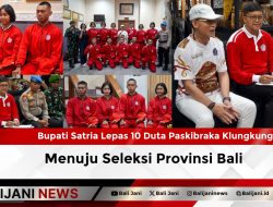 Bupati Satria Lepas 10 Duta Paskibraka Klungkung Menuju Seleksi Provinsi Bali
