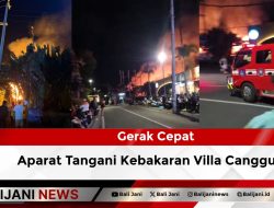 Gerak Cepat Aparat Tangani Kebakaran Villa Canggu