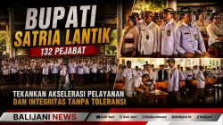 Bupati Satria Lantik 132 Pejabat: Tekankan Akselerasi Pelayanan dan Integritas Tanpa Toleransi