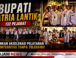 Bupati Satria Lantik 132 Pejabat: Tekankan Akselerasi Pelayanan dan Integritas Tanpa Toleransi