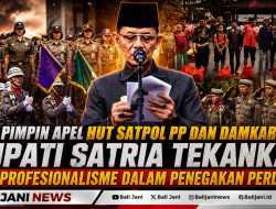 Pimpin Apel HUT Satpol PP dan Damkar, Bupati Satria Tekankan Profesionalisme dalam Penegakan Perda