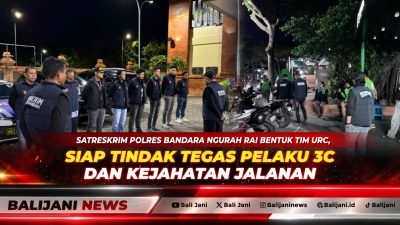 Satreskrim Polres Bandara Ngurah Rai Bentuk Tim URC, Siap Tindak Tegas Pelaku 3C dan Kejahatan Jalanan