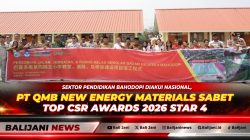 Sektor Pendidikan Bahodopi Diakui Nasional, PT QMB New Energy Materials Sabet TOP CSR Awards 2026 STAR 4