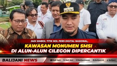 Jadi Simbol Titik Nol Pers Digital Nasional, Kawasan Monumen SMSI di Alun-Alun Cilegon Dipercantik