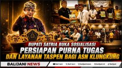Bupati Klungkung I Made Satria membuka sosialisasi purna tugas ASN