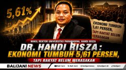 Dr. Handi Risza: Ekonomi Tumbuh 5,61 Persen, Tapi Rakyat Belum Merasakan