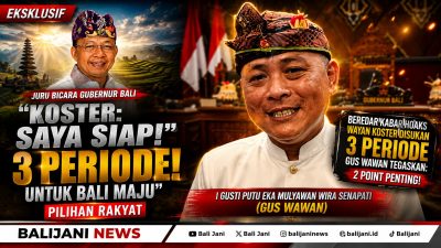 Beredar Kabar Hoaks Wayan Koster Diisukan Maju 3 Periode, Gus Wawan Tepis Tegaskan 2 Point Penting