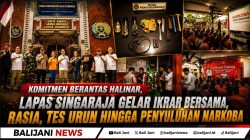 Lembaga Pemasyarakatan Kelas IIB Singaraja memperkuat komitmen mewujudkan Lapas Bersih dari HALINAR atau HP, Pungli, dan Narkoba.