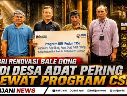 BRI Renovasi Bale Gong di Desa Adat Pering Lewat Program CSR