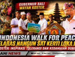 Indonesia Walk For Peace Selaras Nangun Sat Kerti Loka Bali, Koster: Inspirasi Toleransi dan Kedamaian Dunia