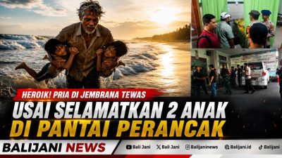 Heroik! Pria di Jembrana Tewas Usai Selamatkan 2 Anak di Pantai Perancak