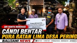 BRI Bantu Renovasi Candi Bentar Pura Batan Lima Desa Pering