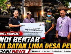 BRI Bantu Renovasi Candi Bentar Pura Batan Lima Desa Pering