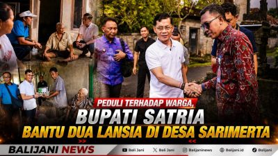 Peduli Terhadap Warga, Bupati Satria Bantu Dua Lansia di Desa Sarimerta