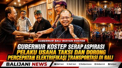 Gubernur Koster Serap Aspirasi Pelaku Usaha Taksi dan Dorong Percepatan Elektrifikasi Transportasi di Bali