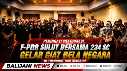 Peringati Reformasi, F-PDR Sulut Bersama 234 SC Gelar Giat Bela Negara di Tomohon dan Manado