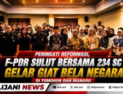 Peringati Reformasi, F-PDR Sulut Bersama 234 SC Gelar Giat Bela Negara di Tomohon dan Manado