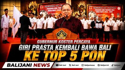 Gubernur Koster Percaya Giri Prasta Kembali Bawa Bali ke Top 5 PON