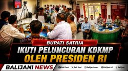 Bupati Satria Ikuti Peluncuran KDKMP oleh Presiden RI