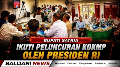 Bupati Satria Ikuti Peluncuran KDKMP oleh Presiden RI