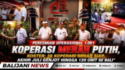 Peresmian Operasional 1.061 Koperasi Merah Putih, Koster: 38 Koperasi sudah Siap, Akhir Juli Genjot hingga 120 Unit se Bali
