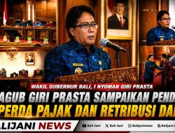Wagub Giri Prasta Sampaikan Pendapat terhadap Raperda Perubahan Pajak dan Retribusi Daerah