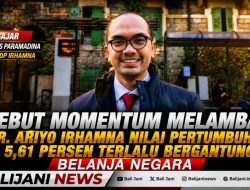 Sebut Momentum Melambat, Dr. Ariyo Irhamna Nilai Pertumbuhan 5,61 Persen Terlalu Bergantung Belanja Negara
