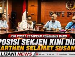 PWI Pusat Tetapkan Pengurus Baru, Posisi Sekjen Kini Diisi Marthen Selamet Susanto