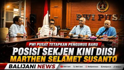 PWI Pusat Tetapkan Pengurus Baru, Posisi Sekjen Kini Diisi Marthen Selamet Susanto