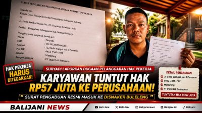 Dugaan Pelanggaran Hak Pekerja di Buleleng, Karyawan Tuntut Perusahaan Rp57 Juta