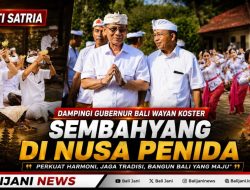 Bupati Satria Dampingi Gubernur Bali Wayan Koster Sembahyang di Nusa Penida