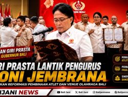 Giri Prasta Lantik Pengurus KONI Jembrana, Targetkan Reformasi Pembinaan Atlet dan Venue Olahraga Bali