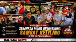 Bupati Buleleng Serahkan Mobil Operasional Samsat Keliling di CFD Kota Singaraja