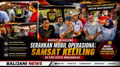 Bupati Buleleng Serahkan Mobil Operasional Samsat Keliling di CFD Kota Singaraja