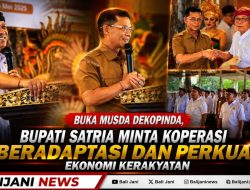 Buka Musda Dekopinda, Bupati Satria Minta Koperasi Beradaptasi dan Perkuat Ekonomi Kerakyatan