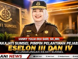 Wakajati Sumsel Pimpin Pelantikan Pejabat Eselon III dan IV di Lingkungan Kejati Sumsel