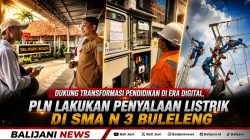 Dukung Transformasi Pendidikan di Era Digital, PLN Lakukan Penyalaan Listrik di SMA N 3 Buleleng