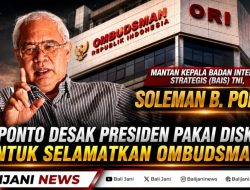 Ponto Desak Presiden Pakai Diskresi untuk Selamatkan Ombudsman