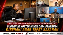 Buka Bimtek Agen Uji Coba Digitalisasi Bantuan Sosial di Provinsi Bali, Gubernur Koster Minta Data Penerima Dibenahi agar Tepat Sasaran