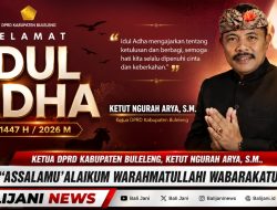 Ucapkan Selamat Idul Adha 1447 H, Ketua DPRD Buleleng Ajak Masyarakat Perkuat Solidaritas Sosial