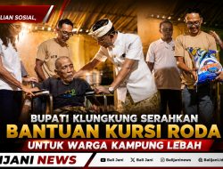 Wujud Kepedulian Sosial, Bupati Klungkung Serahkan Bantuan Kursi Roda untuk Warga Kampung Lebah