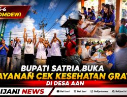 HUT ke-6 Porkomdewi, Bupati Satria Buka Layanan Cek Kesehatan Gratis di Desa Aan