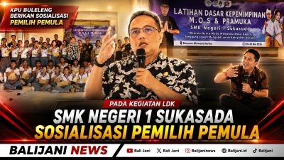 KPU Buleleng Berikan Sosialisasi Pemilih Pemula pada Kegiatan LDK SMK Negeri 1 Sukasada