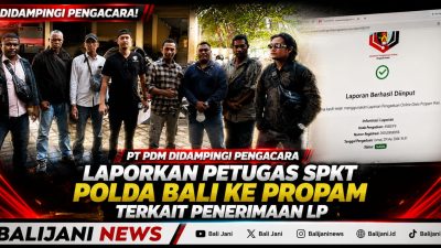 PT PDM Didampingi Pengacara Laporkan Petugas SPKT Polda Bali ke Propam Terkait Penerimaan LP